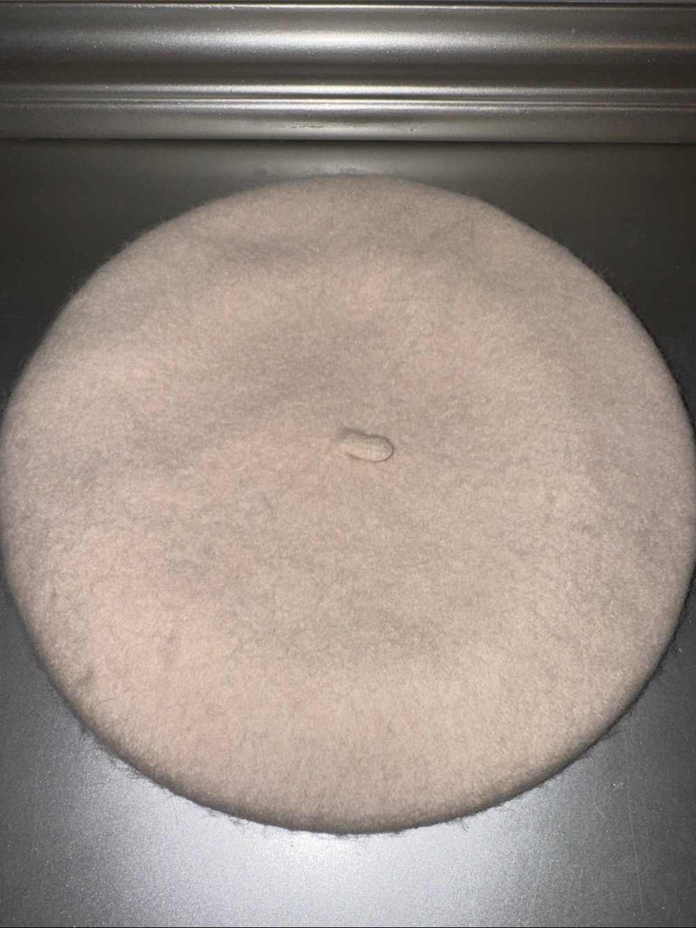 Classic Soft Wool Beret in Light Beige